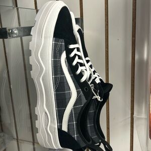 Vans Sentry Old Skool Plaid Platform Canvas Shoes UltraCush size 11 men’s